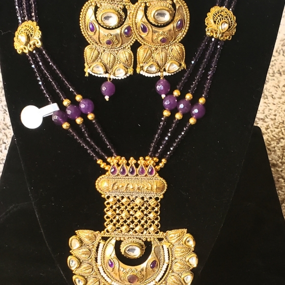 Indian jewelry necklace set - Picture 4 of 15
